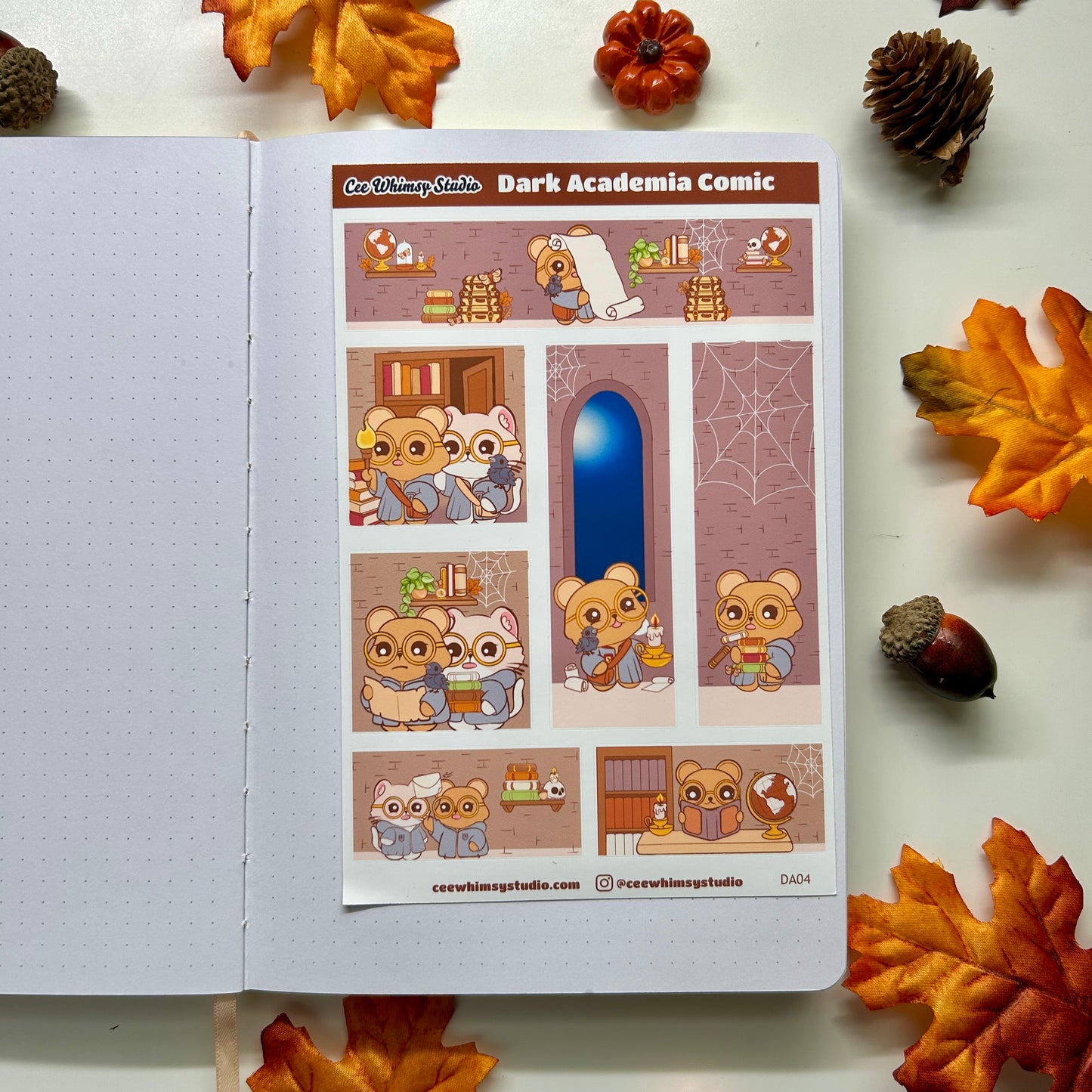 Dark Academia Sticker Sheet Set