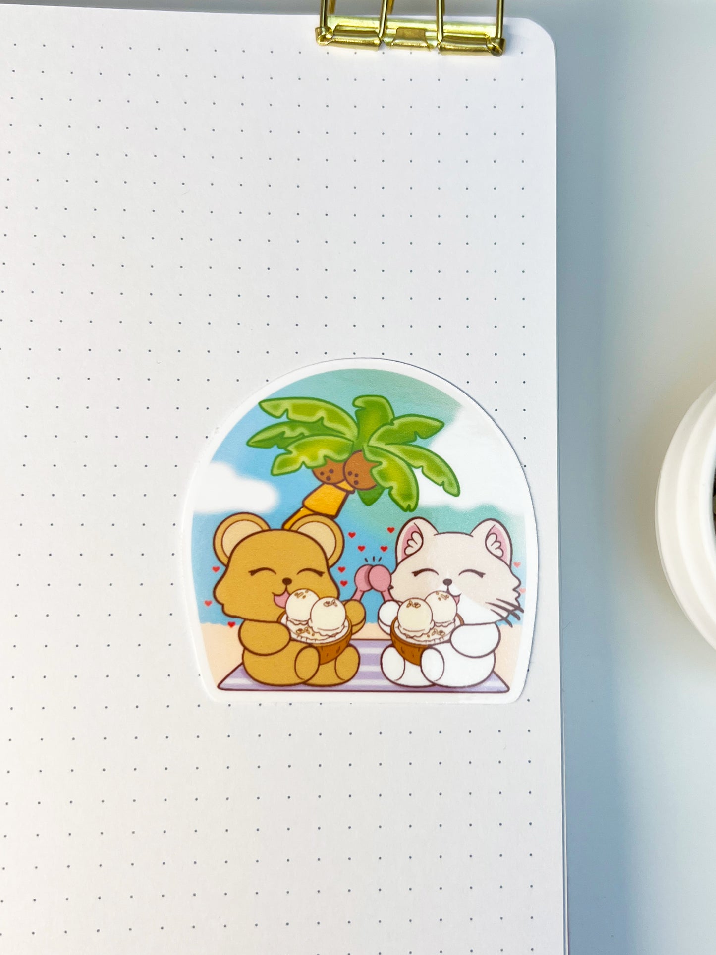 Coconut Paradise Stickers