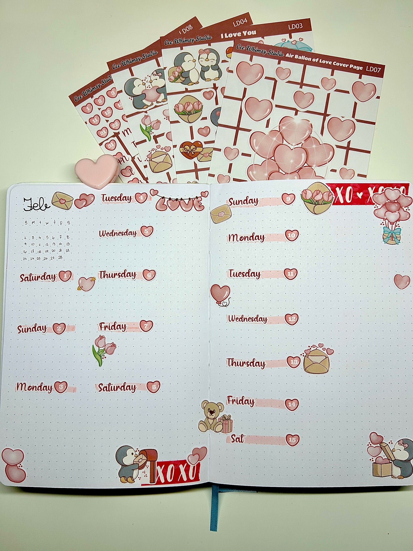 Love Day Journal Sticker Kit
