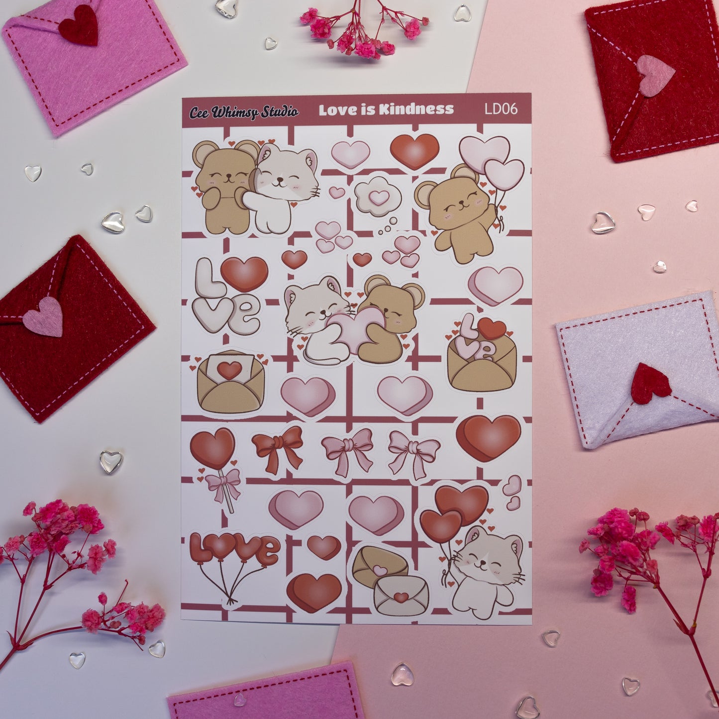 Love is Kindness Sticker Sheet