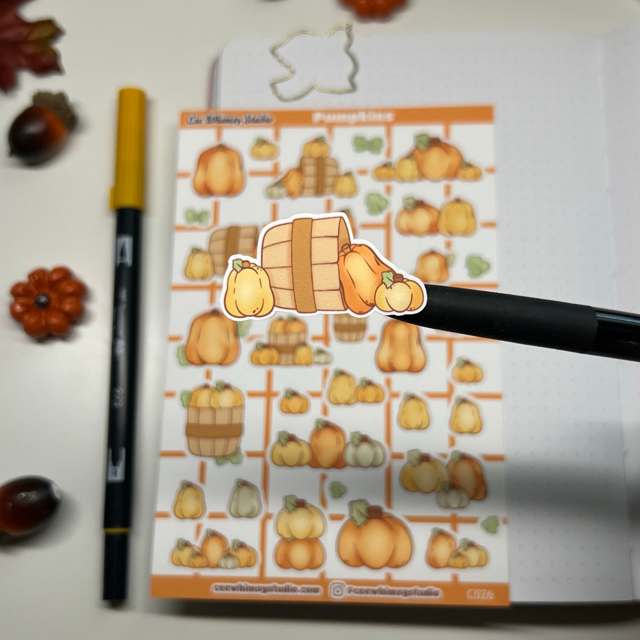 Pumpkin Sticker Sheet