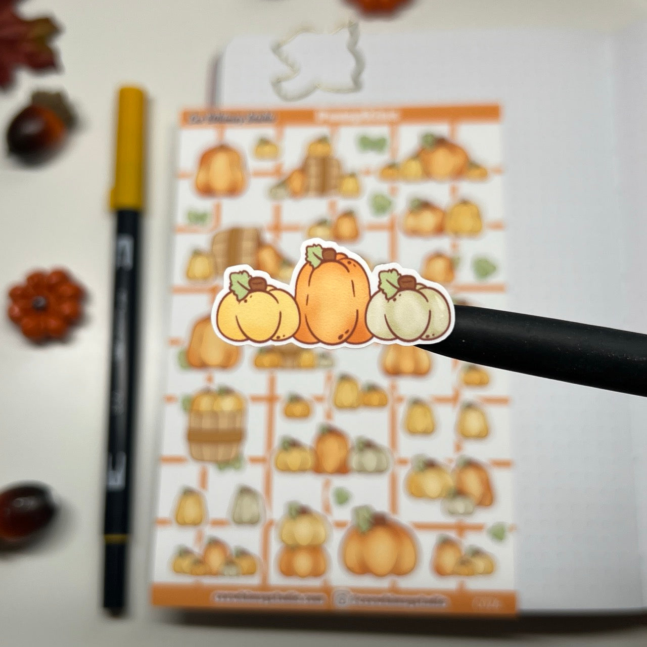 Pumpkin Sticker Sheet