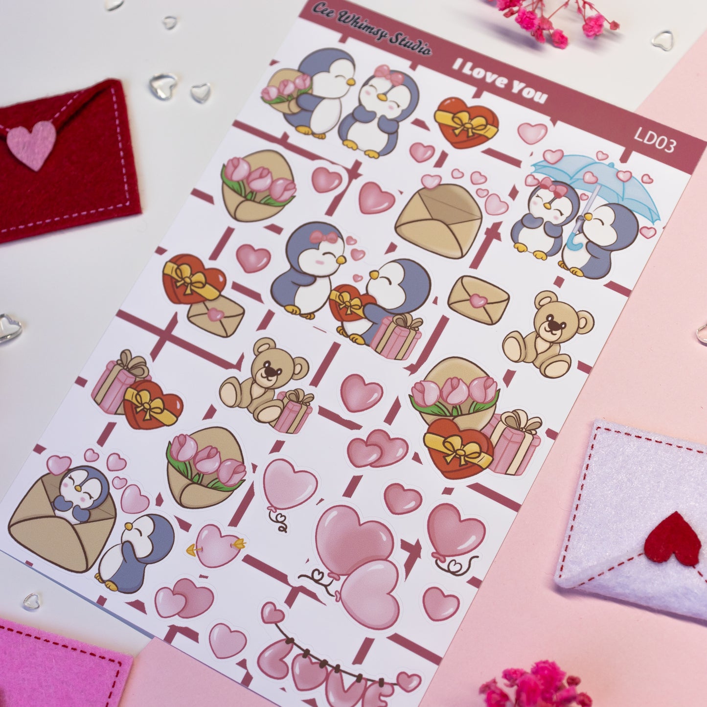 I love you Sticker Sheet