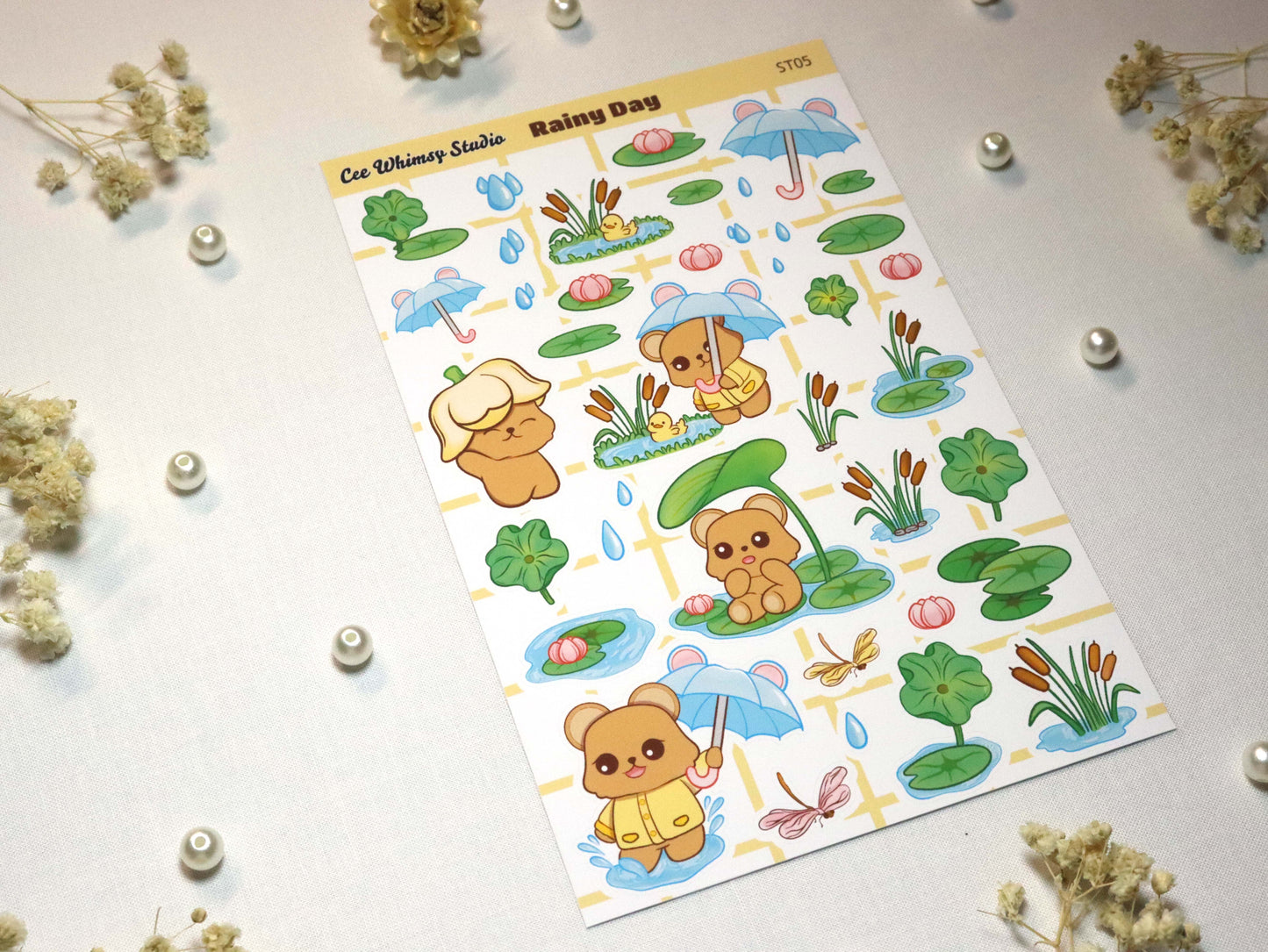 Rainy Day Sticker Sheet