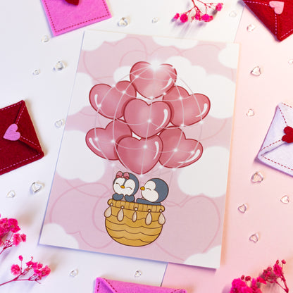 Air Ballon of Love Art Print