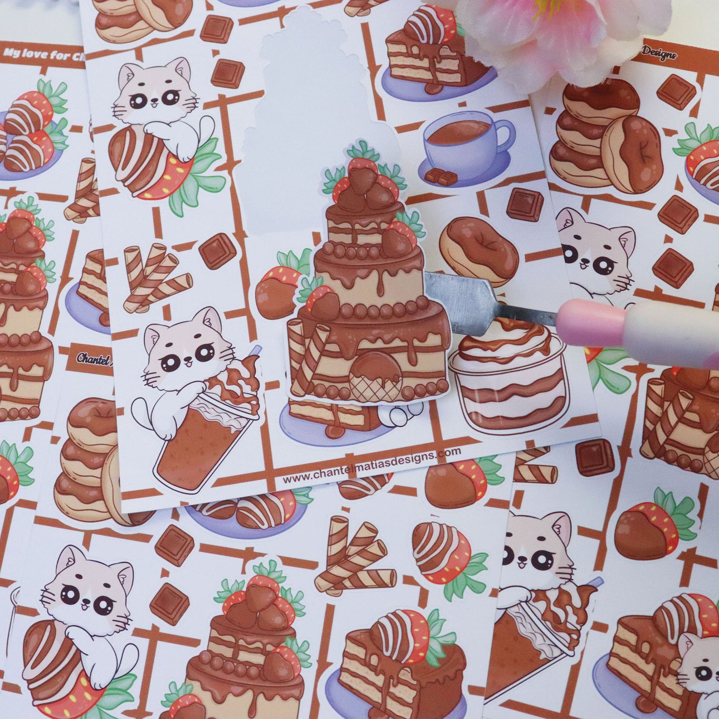 My love for Chocolate Sticker Sheet