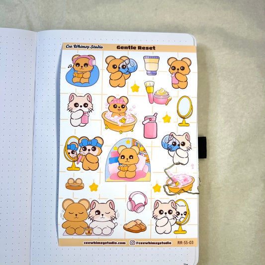 Gentle Reset Sticker Sheet