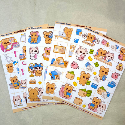 Cozy Routine Sticker Sheet Bundle