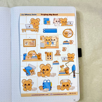 Cozy Routine Sticker Sheet Bundle