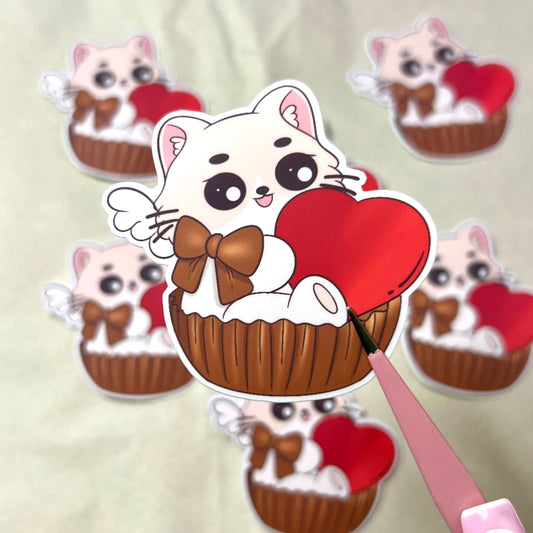 Levi Love Muffin Vinyl Sticker