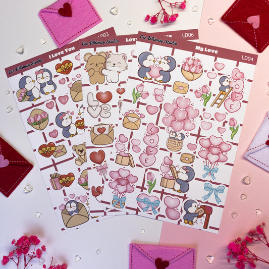 Love Day Sticker Sheet Set