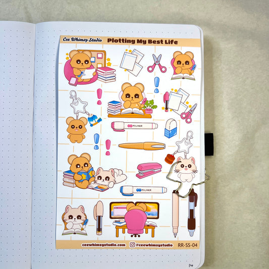 Plotting My Best Life Sticker Sheet