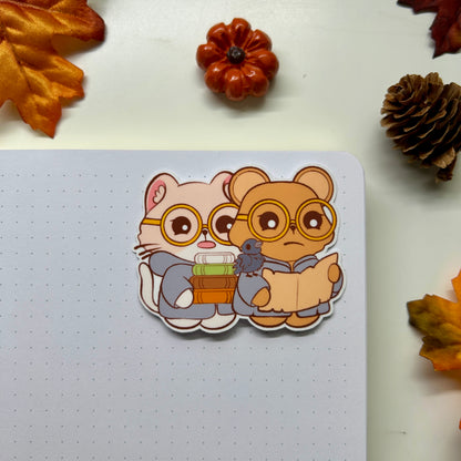 Dark Academia Waterproof Stickers