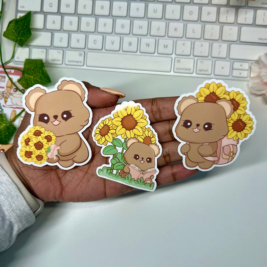 Sunflower Adventure Sticker