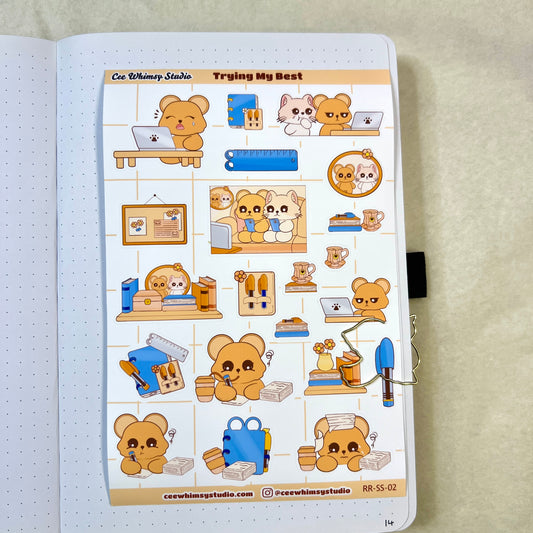 Trying My Best Planner Sticker Sheet