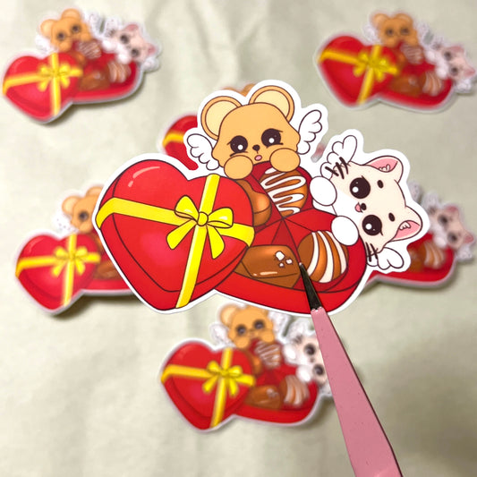 Wrapped in Love Vinyl Sticker