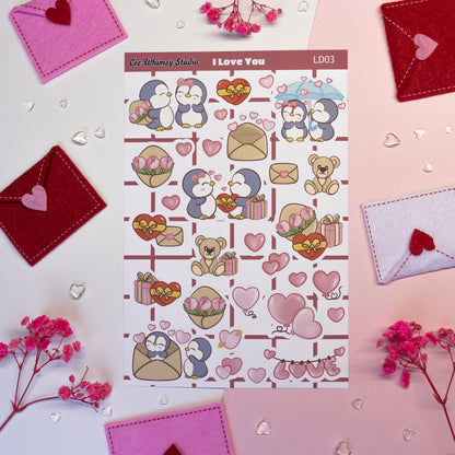 I love you Sticker Sheet