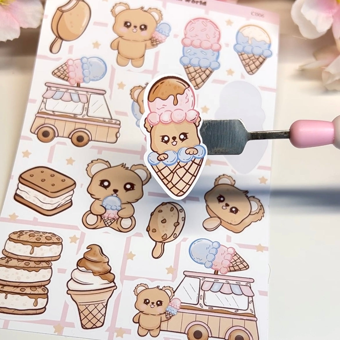 Ice Cream Sticker Sheet