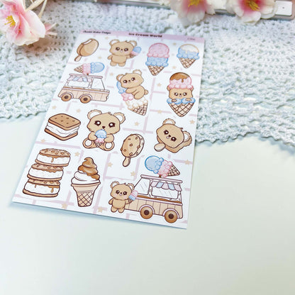 Ice Cream Sticker Sheet