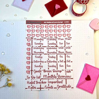 Love Day Journal Sticker Kit