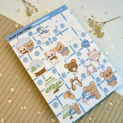 Snowy Winter Sticker Sheet