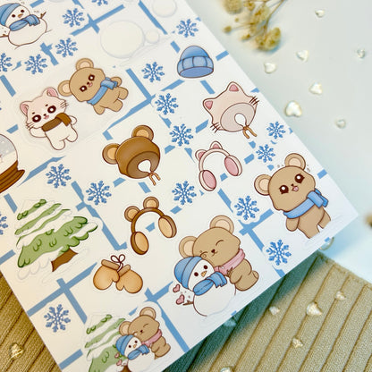 Snowy Winter Sticker Sheet