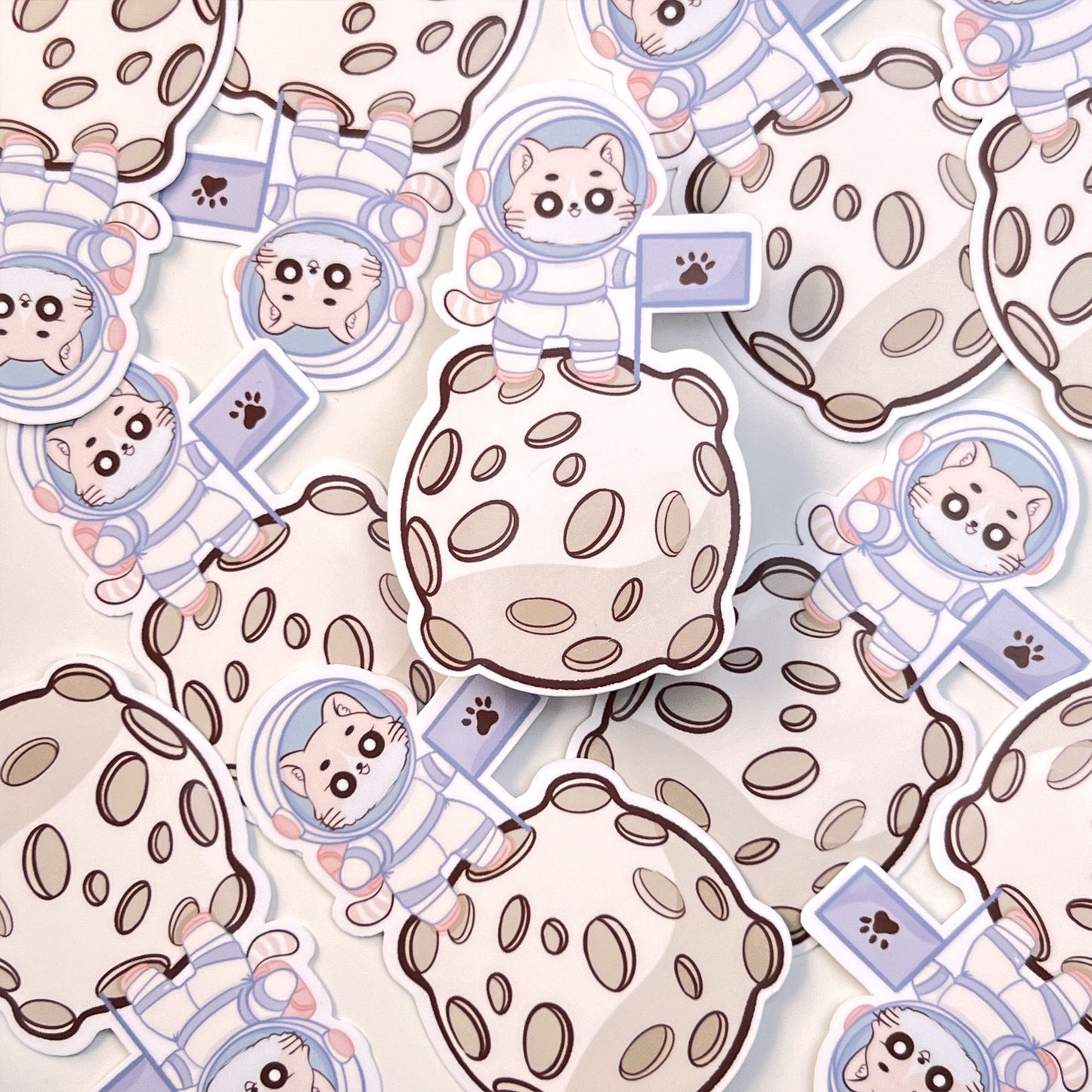 Space Cat Astronaut Sticker