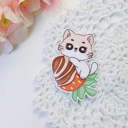 Chocolate Cover Strawberry Hugs Sticker