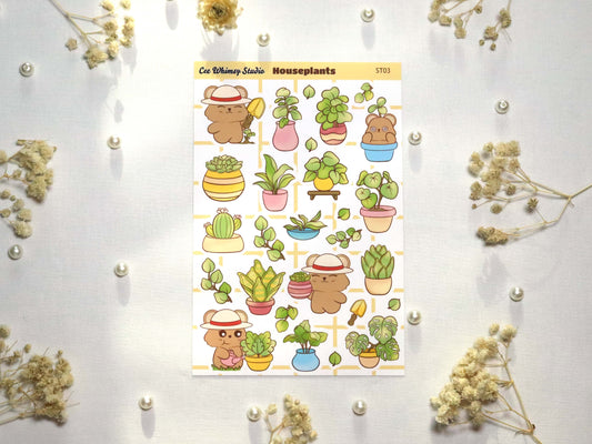 Houseplant Sticker Sheet