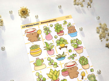 Houseplant Sticker Sheet