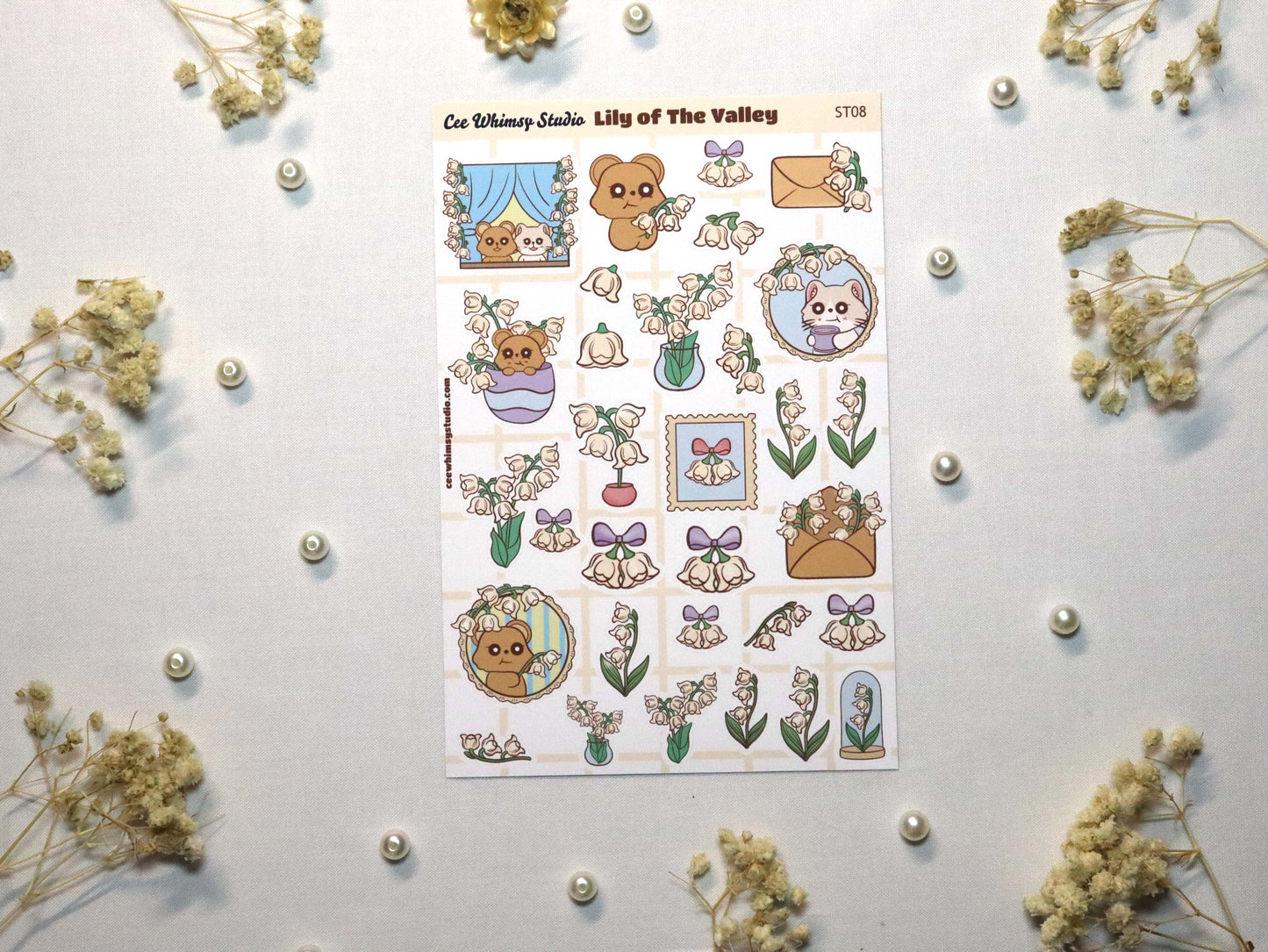 Lily of the Valley Sticker Sheet