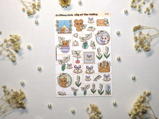 Lily of the Valley Sticker Sheet