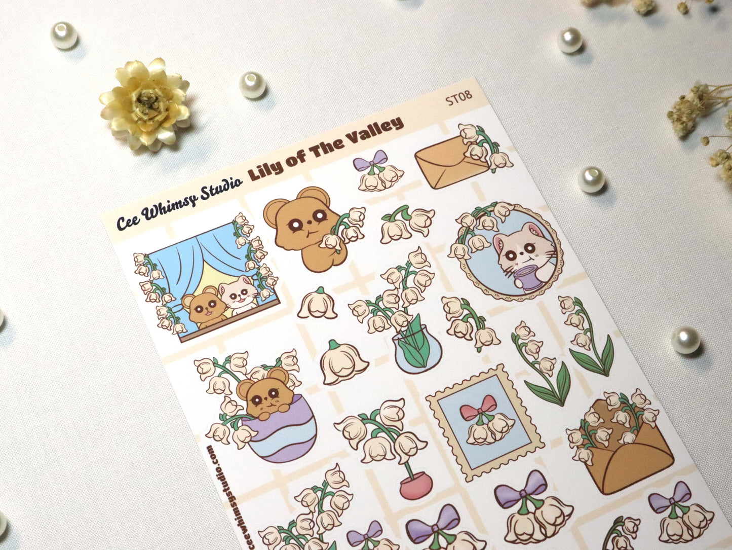 Lily of the Valley Sticker Sheet