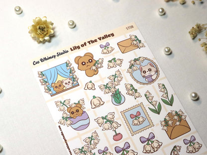 Lily of the Valley Sticker Sheet
