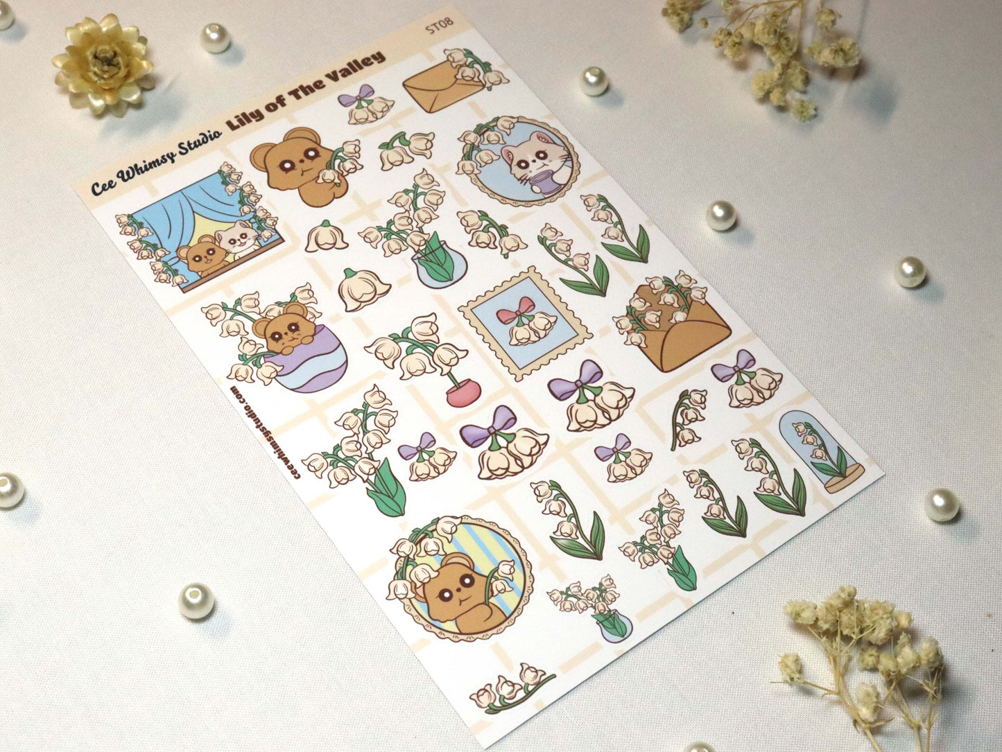 Lily of the Valley Sticker Sheet