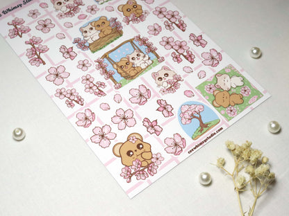 Sakura Park Sticker Sheet