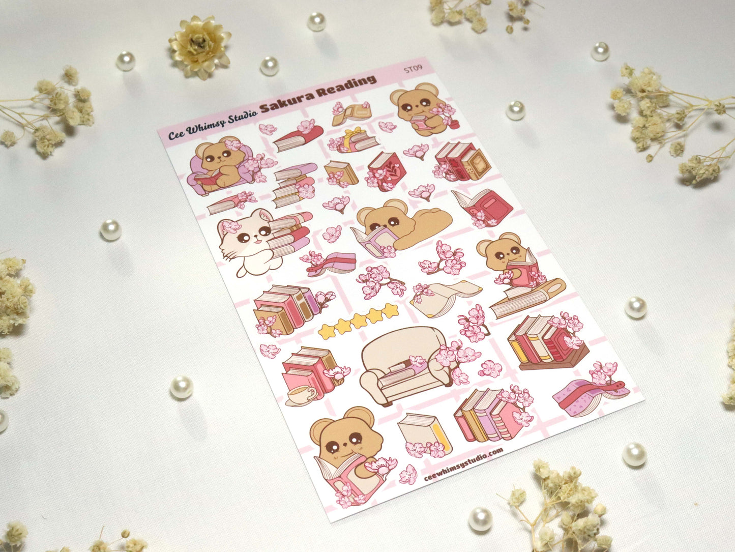 Sakura Reading Sticker Sheet